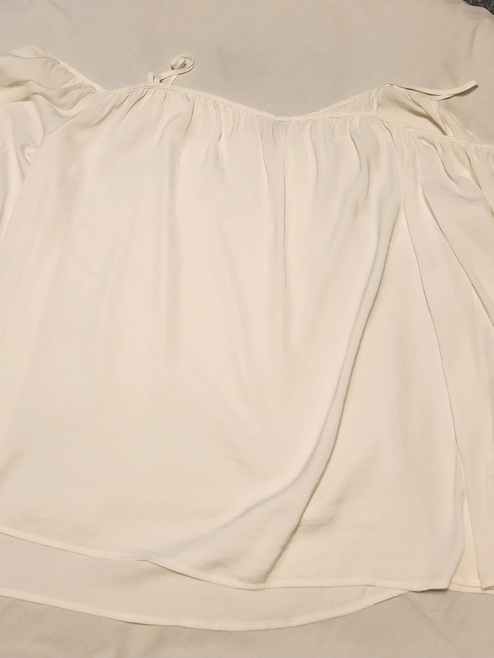 Off-Shoulder Cream Blouse